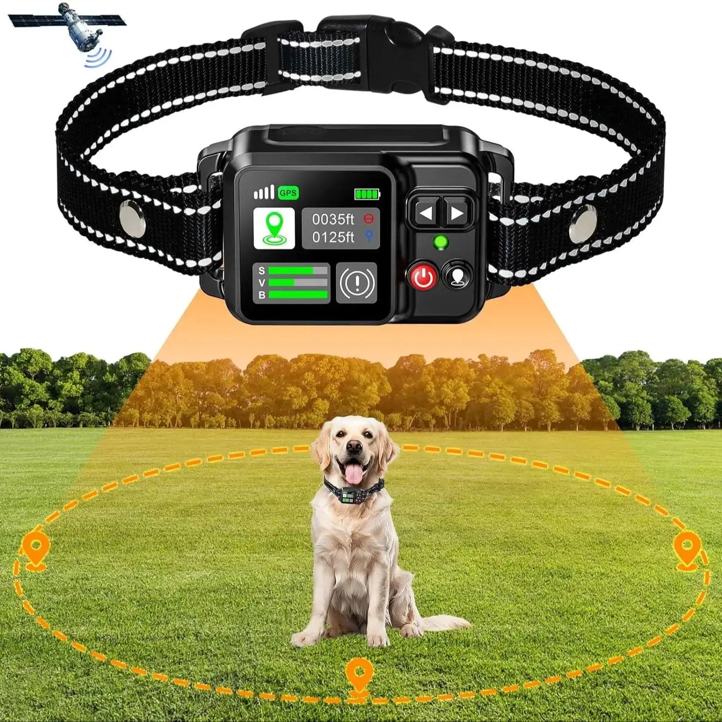 GPS Wireless Dog Fencing System - System Range 15~2000m