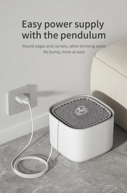 3L Cat Water Fountain Auto Recirculate Filter  USB Electric
