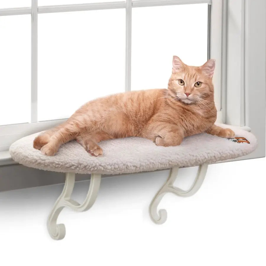 Kitty Sill Cat Window Perch for Large Cats, Orthopedic Window Hammock 40LBS, Washable Cover