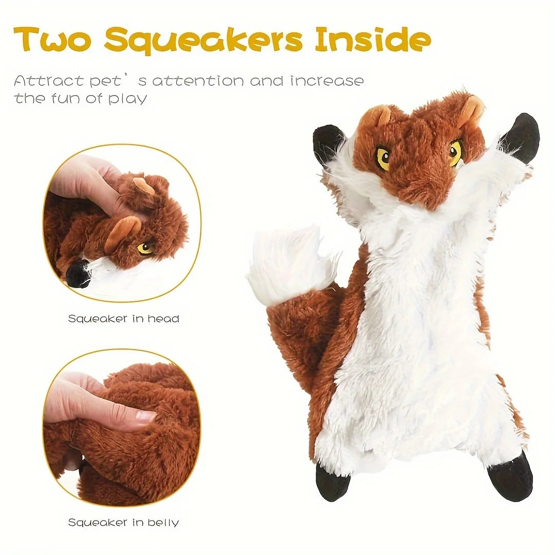 Squeaky Plush Dog Toy - Durable Chew for Small to Large Breeds