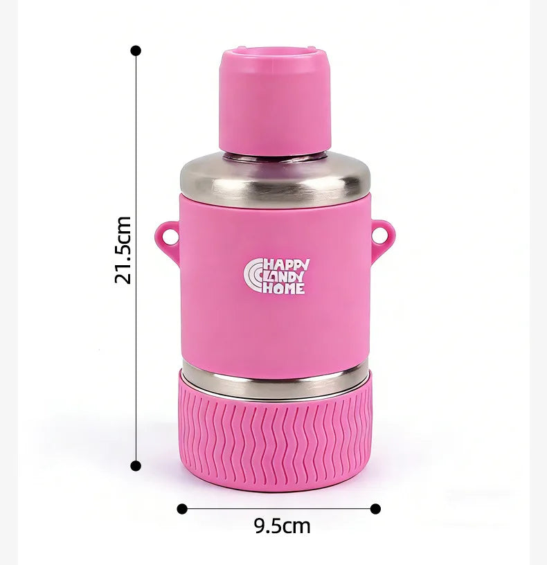 27oz Stainless Steel Double Wall Insulated Water Bottle/Bowl Hiking Walks Travel