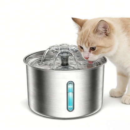 3L Automatic 304 Stainless Steel Water Dispenser Ultra-Quiet Pump with Water Level Window