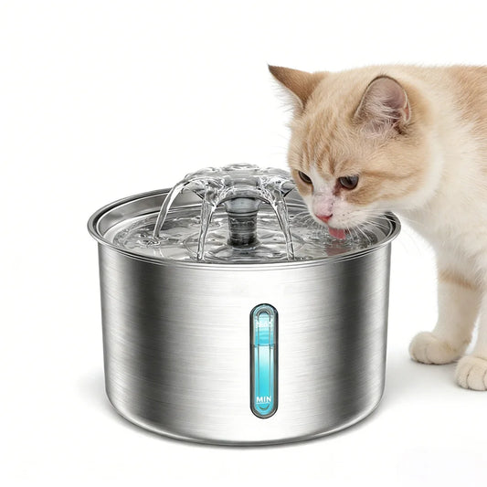 3L Automatic 304 Stainless Steel Water Dispenser Ultra-Quiet Pump with Water Level Window