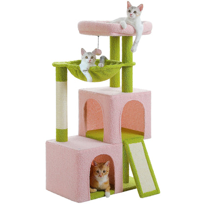 Large Cat Tree for Indoor Cats with Sisal Scratching Post