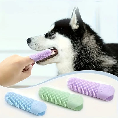 Soft Silicone 360° Finger Toothbrush for Dogs/Cats