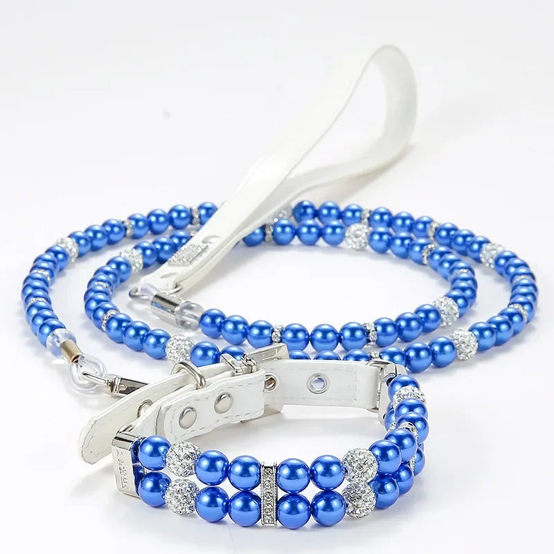 Luxury Pearl Sphynx Cat Necklace Collar for Small Cats