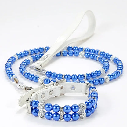 Luxury Pearl Sphynx Cat Necklace Collar for Small Cats
