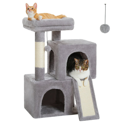 Large Cat Tree for Indoor Cats with Sisal Scratching Post