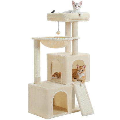 Large Cat Tree for Indoor Cats with Sisal Scratching Post