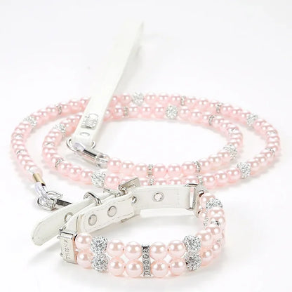 Luxury Pearl Sphynx Cat Necklace Collar for Small Cats