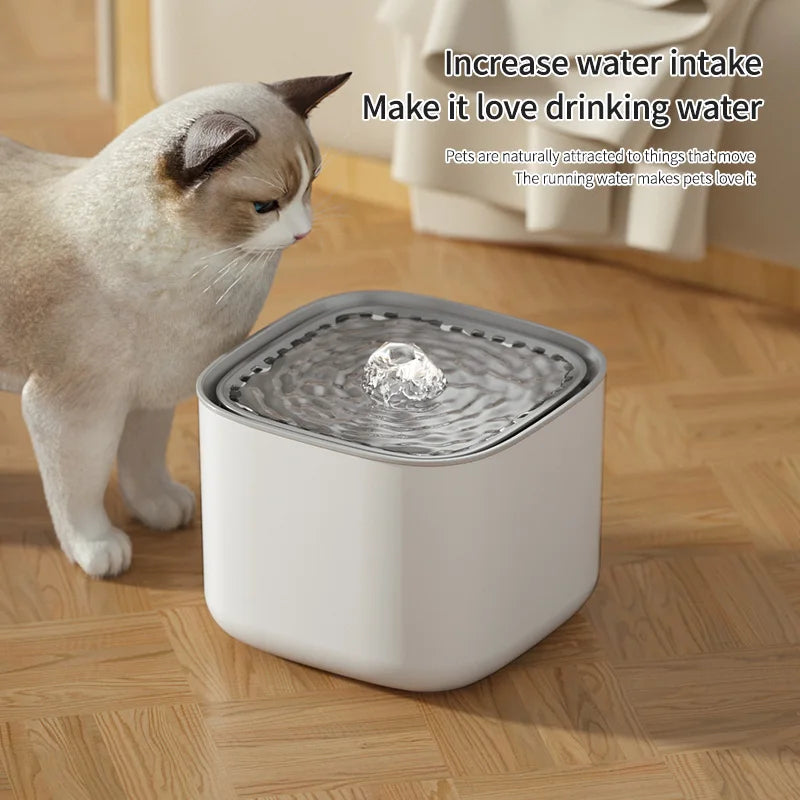 3L Cat Water Fountain Auto Recirculate Filter  USB Electric