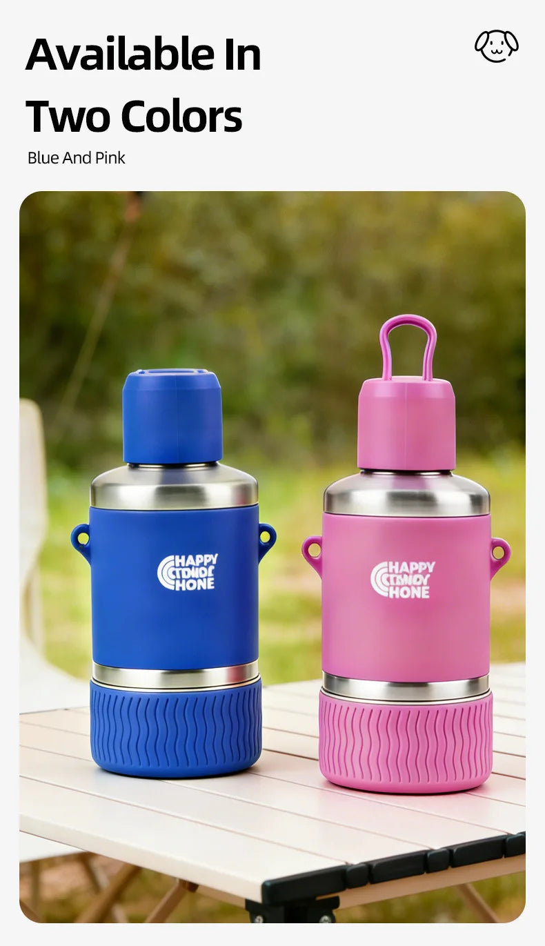 27oz Stainless Steel Double Wall Insulated Water Bottle/Bowl Hiking Walks Travel