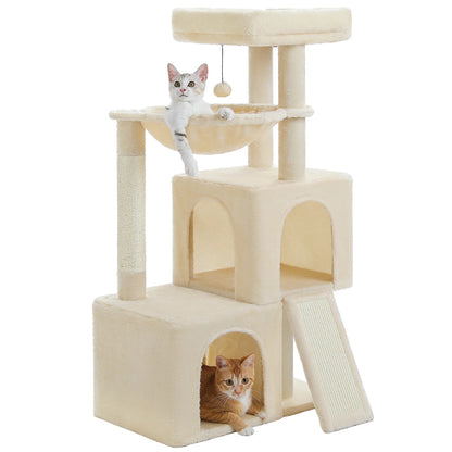Large Cat Tree for Indoor Cats with Sisal Scratching Post